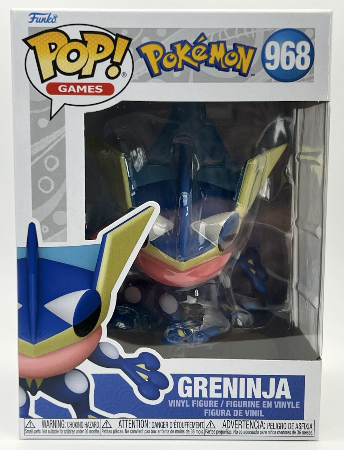 Funko Pop! Figura Vinilo Pokemon Greninja #968 + Estuche PROTECTOR