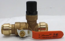SharkBite 25704LF 3/4 in. Brass Thermal Expansion Relief Valve, NEW