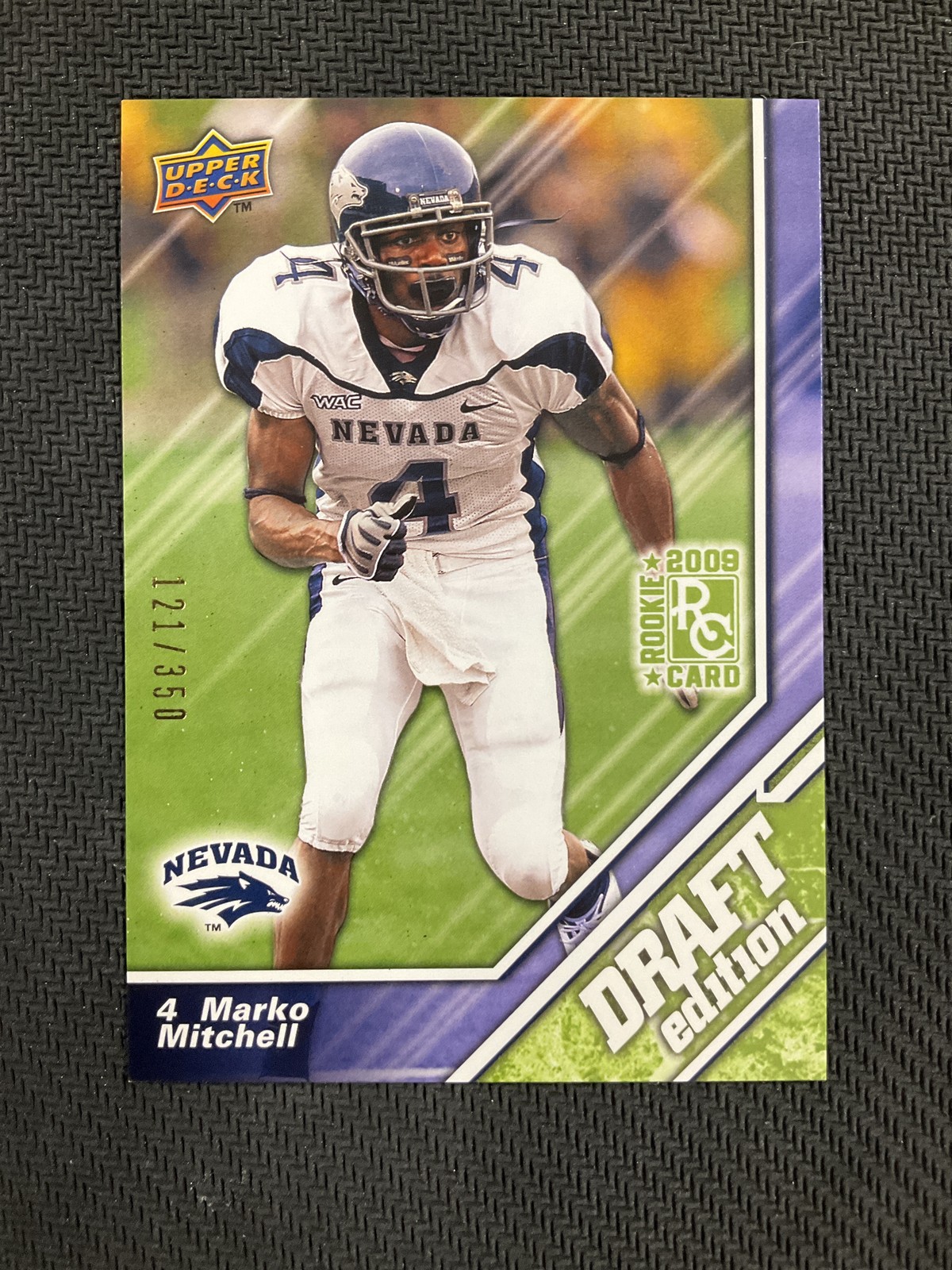 2009 Upper Deck Draft Edition #114 Marko Mitchell Green /350 Nevada Wolf Pack
