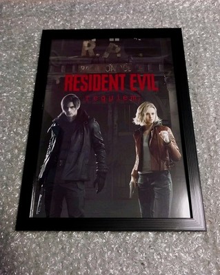 Resident Evil 9 Requiem Print Poster Bild im Rahmen mit Glasscheibe! NEU!