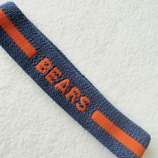 Vintage 1982 Chicago Bears Headband Blue Orange White NFL Stretch Band