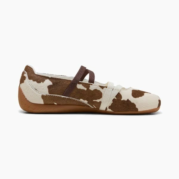 PUMA SPEEDCAT BALLET COW WNS 40778701 Natural leather brown/white