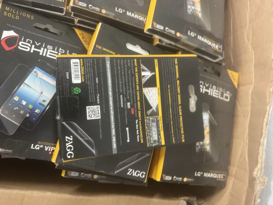 LOT of 100 ZAGG Invisible Shield/ Screen Protectors for LG Marquee and LG Viper - Image 2 of 4