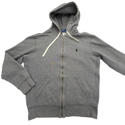 Polo by Ralph Lauren ダークグレー パーカー M Polo Ralph Lauren Hoodie Mens M Gray Full Zip Hooded Pockets Logo