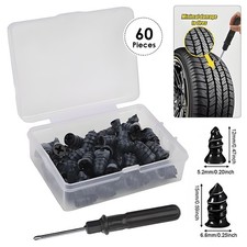 60pcs Tire Repair Kit Diy Flat Tire Repair Car Truck Motorcycle Home Plug Patch