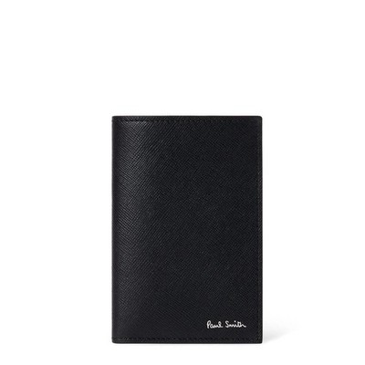 Paul Smith Leder verpixelte Mini Karten Geldbörse schwarz