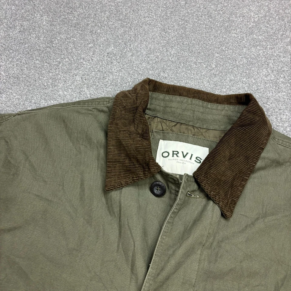Chaqueta Orvis Adulto X Grande Verde Caza Lona Granero Tareas Pana Forrada... - Imagen 3 de 4