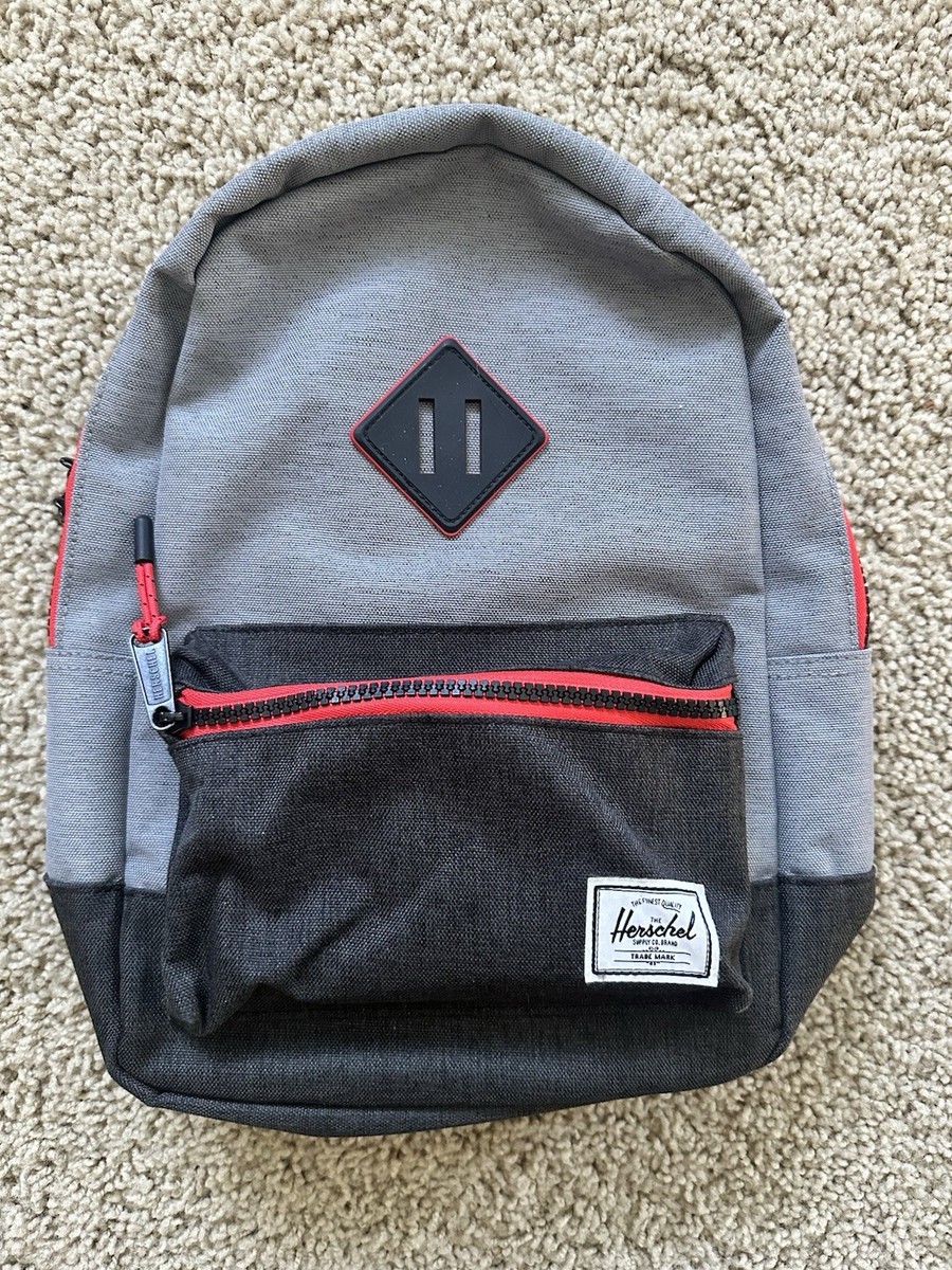 herschel backpack grey one size bckpack Herschel Supply Co Heritage Kids Mid Gray Black Small Mini Backpack Great  Cond
