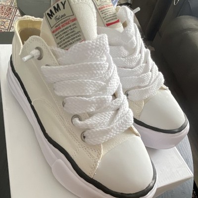 Maison MIHARA YASUHIRO Herren Low Top Sneaker Canvas Weiß EU 41 Schnürung