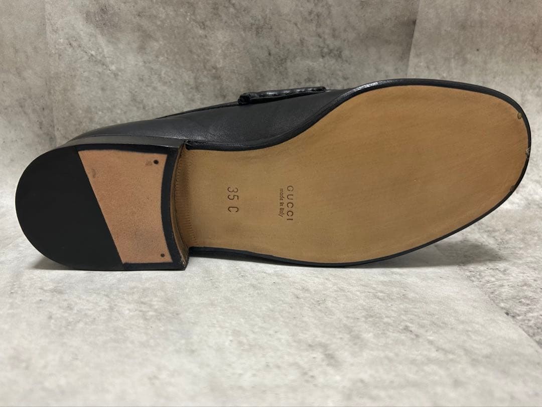 GUCCI Women's Loafers Horsebit Leather Black Size:35/JP:22.5 147845K Authentic thumbnail 12