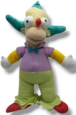 Simpsons Krusty Clown Toy Factory 20th Century Fox 15" Stuffed Plush Doll 2014