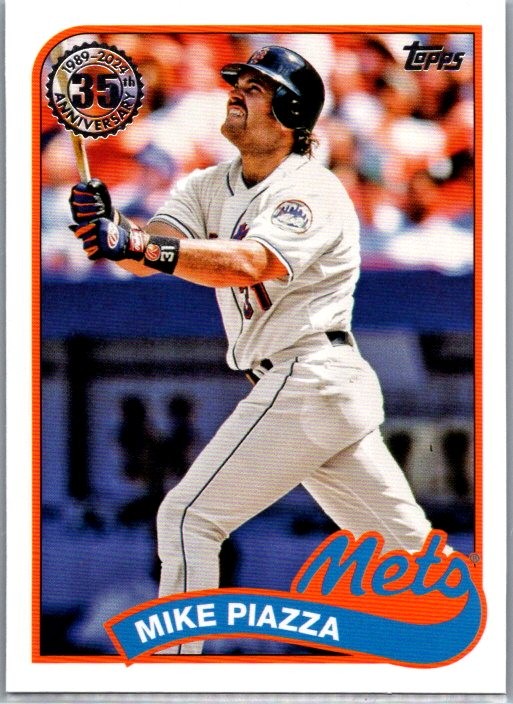2024 Topps #89B2-43 Mike Piazza 1989 Topps Baseball 35th Anniversary