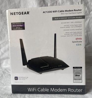 NETGEAR AC1200 Dual-Band WiFi Cable Modem Router