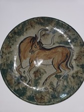Stonelain Pottery AAA Louis Quintanilla Taurus Bull 10 1/2&rdquo; Wall Plaque 