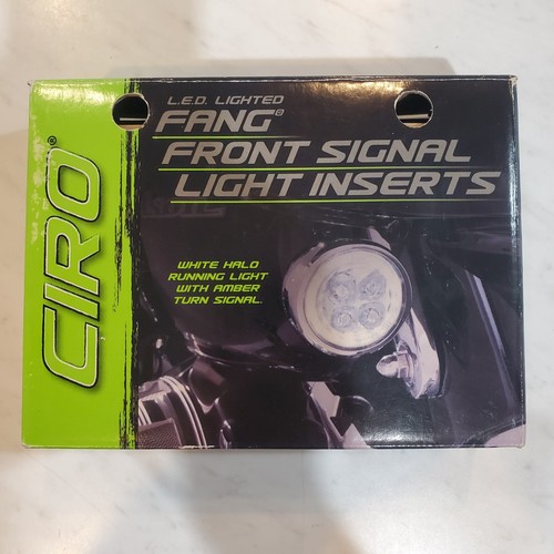 CIRO Fang Signal Light Inserts Chrome Front 45400 - Picture 2 of 6