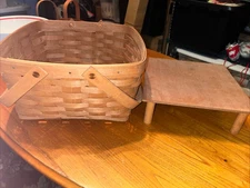 Vintage 1989  Longaberger Dresden, Ohio Lined Basket Handled 12” X 12” Signed