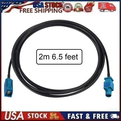 Fakra Z Female to Male Vehicle Antenna Extension Cable 2m 6.5 ft for Car Stereo