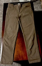 89th + Madison Ankle Pants Womens Size 12 Brown Stretch Pockets 34x28 Mid Rise