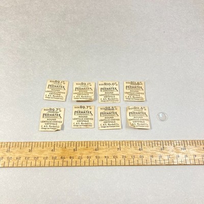 Vintage C. E. Marshall Permatex Watch Crystal Watch Repair Varied Sizes 8 Pc USA