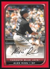 2008 Bowman Red Alex Rios #115 1/1 - Toronto Blue Jays