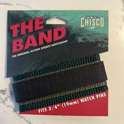 19 mm The Band Chisco Nylon Sports Wrap Watch Band Vintage 90 s Y2K