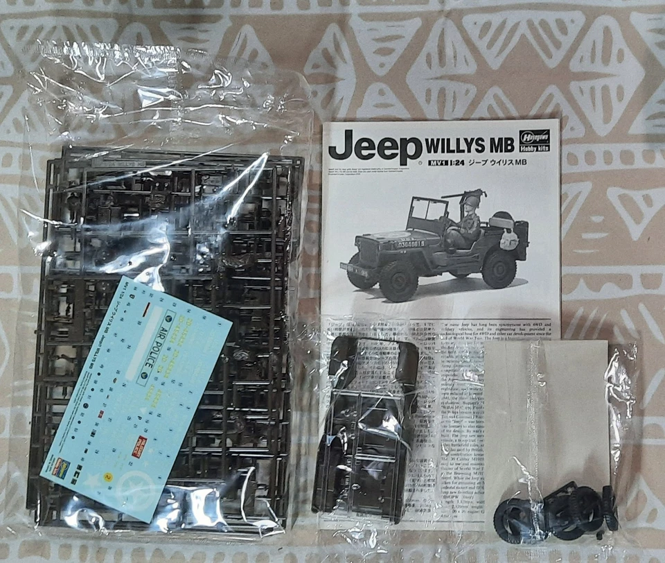 Hasegawa 1:24 piezas selladas Jeep Willys MB 24501 2003 Foto 2 de 4