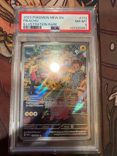 PSA 8 Pikachu 173/165 Sv: Scarlet & Violet 151 Holo