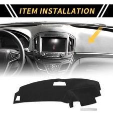 Dash Cover For Ford For Ranger 89-94 Non-slip Dash Cover Mat Pad Polyester Black