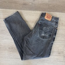 Levi's 550 Relaxed Fit Jeans Mens 32x31 Black Faded Vintage Denim