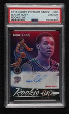 2019-20 NBA Hoops Premium Stock Rookie Ink Isaiah Roby PSA 10 GEM MT Auto 0c6