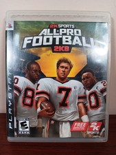 All-Pro Arena Football 2k8 Sony 2007 Playstation 3 Elway Sanders Rice Cover 