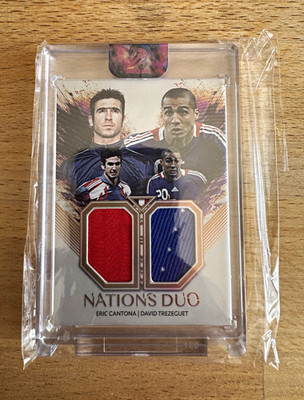 Futera Unbreakable 2026 Eric Cantona David Trezeguet Nations Duo 17/18 Game Worn