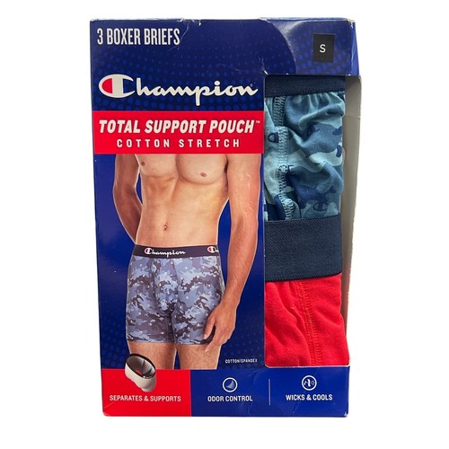 Champion Herren Lightweight Stretch Total Support Pouch Boxershorts, 3er Pack small - Bild 1 von 2