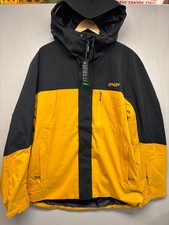 Oakley TNP TBT Shell Jacket Mens Amber Yellow Blackout Snowboard Ski XL NWT