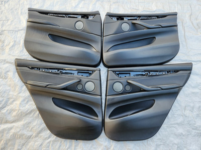 欄間x5 2014-2018 BMW F15 X5 Interior Front Rear Door Panel Set Black OEM