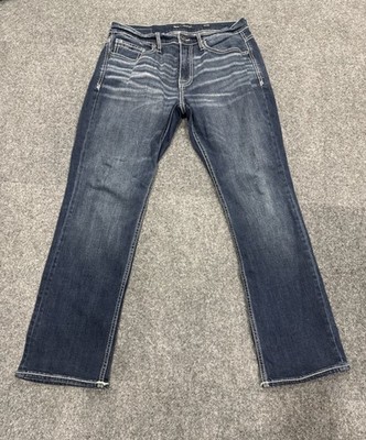 BKE Buckle Jake Straight Leg Blue Denim Jeans Mens Size 32x30