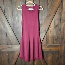 Gal Meets Glam Holiday Julie Burgundy Dress fit flare Scoop NeckSIze Small