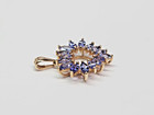 BEAUTIFUL 10ky Gold 20x18mm Marquise Tanzanite Heart Pendant Charm *NO CHAIN* — photo 7
