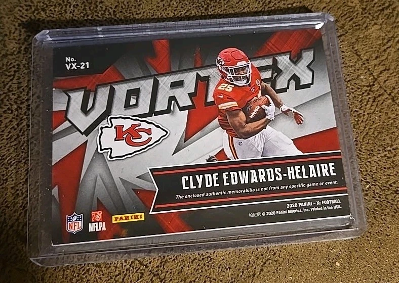 2020 XR Vortex Clyde Edwards Helaire jersey patch relic 4/5 - Image 2 of 2