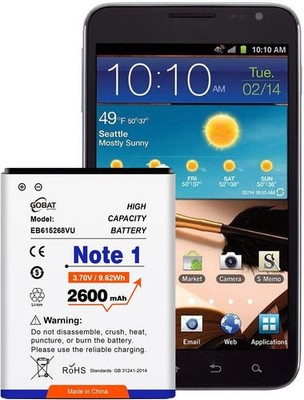 Replacement for Samsung Galaxy e 1 Battery 2600mAh High Capacity Compatible