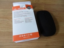 WIRELESS RECHARGEABLE SILENT MOUSE 2.4G USB NOISELESS ERGONOMIC – BLACK - HOXID
