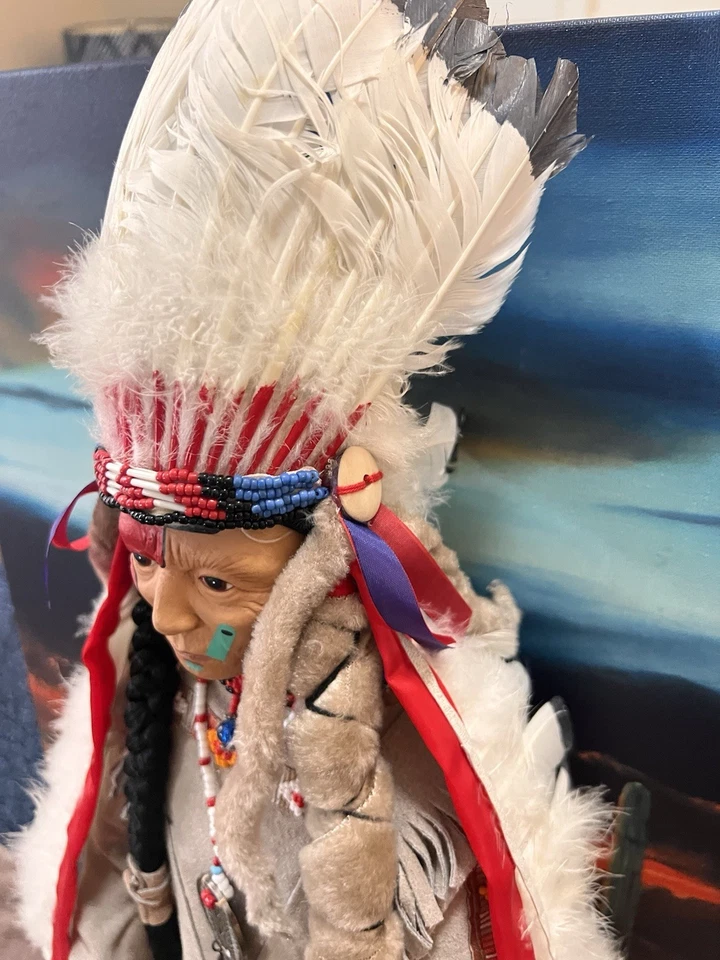 Sandy Doll Chief Grey Owl Item#901 Limited New Mint Vintage 24 In - Image 4 of 4