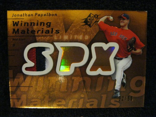 JONATHAN PAPELBON 2007 SPX Winning Materials 3Clr Prime Patch#32/50!Red Sox P - Picture 3 of 3