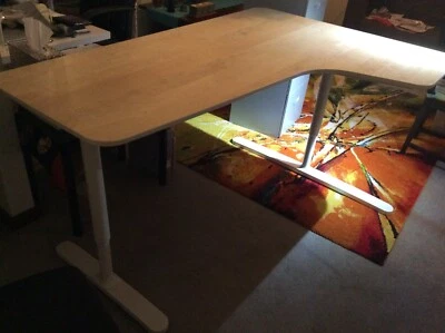 Ikea Bekant Corner Desk Plus Free Mat And Noticeboard Save Over