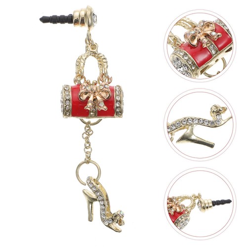 Crystal Phone Dust Plug Universal Charging Port Cover Earphone Plug Stop - Photo 4/12
