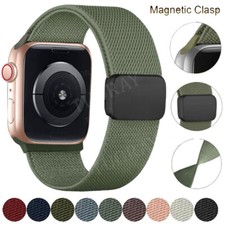 For Apple Watch Ultra 2 49mm Series 9 8 7 6 5 4 3 2 SE Magnetic Nylon Band Strap