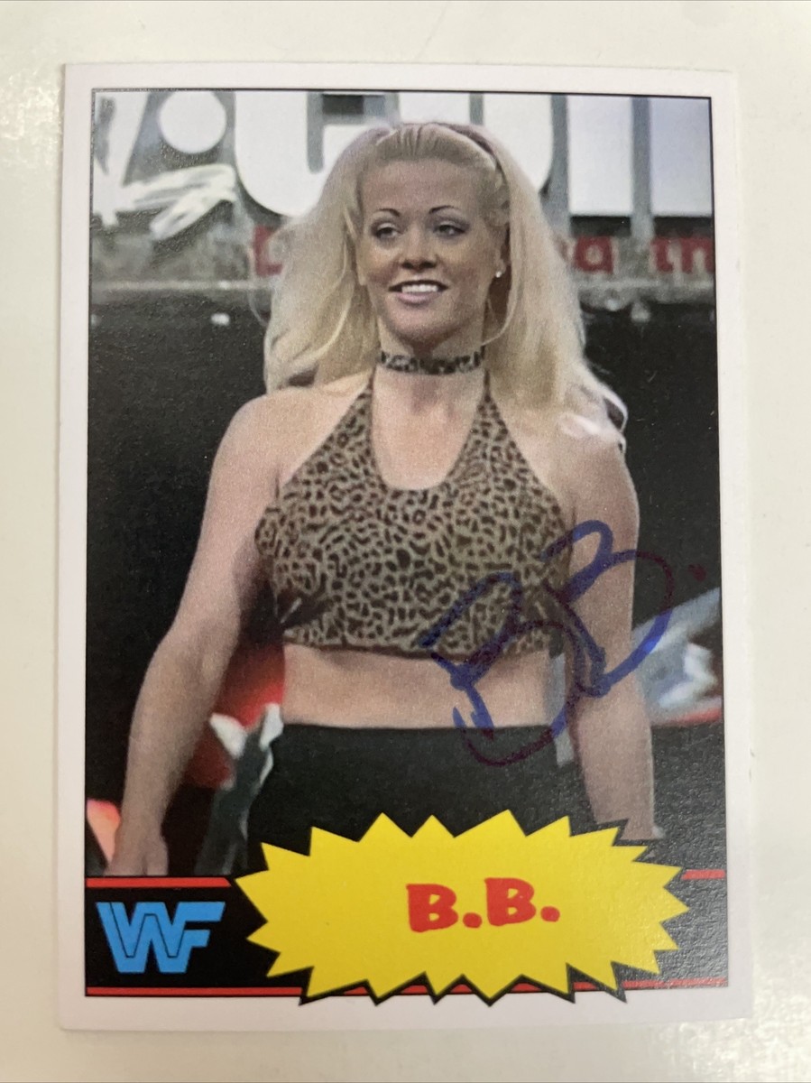 B.B. Barbara Bush Autographed Custom 1984 Card Wrestling WWF WWE