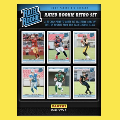 2022 Panini Instant Football - RATED ROOKIE RETRO 1/4094 SP - Pick A Card - RC