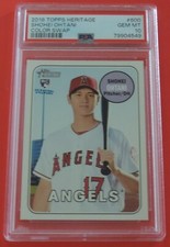 PSA 10 2018 TOPPS HERITAGE SHOHEI OHTANI ROOKIE SSP COLOR SWAP RARE L@@K
