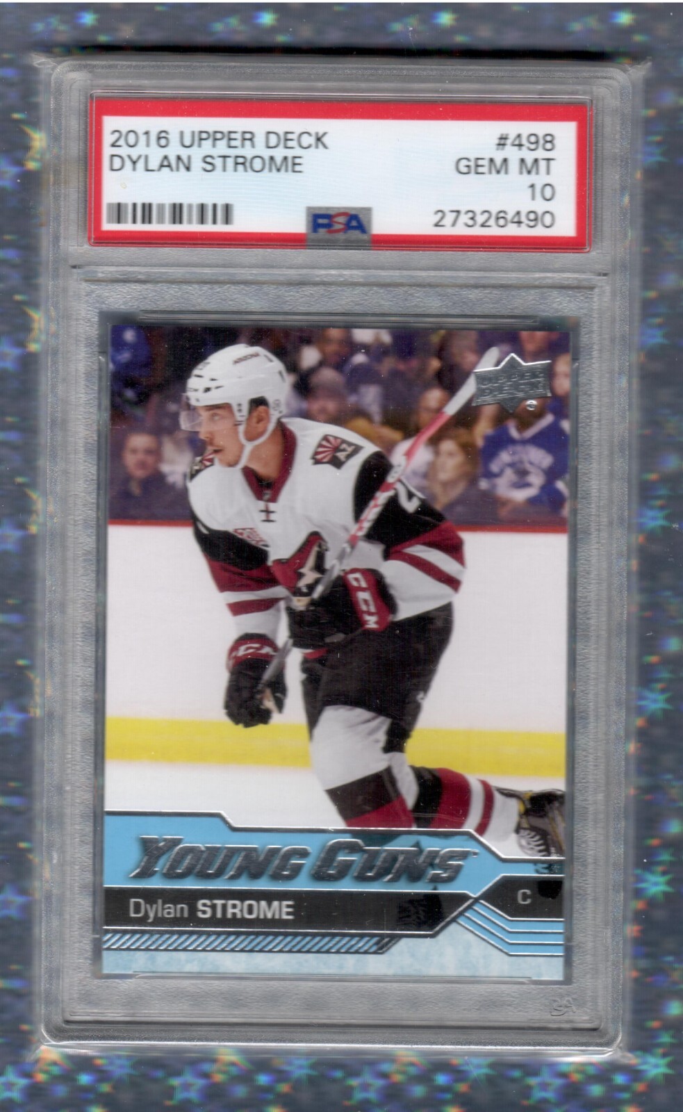 2016-17 UPPER DECK SERIES 2 #498 DYLAN STROME YOUNG GUNS PSA 10 CAPITALS